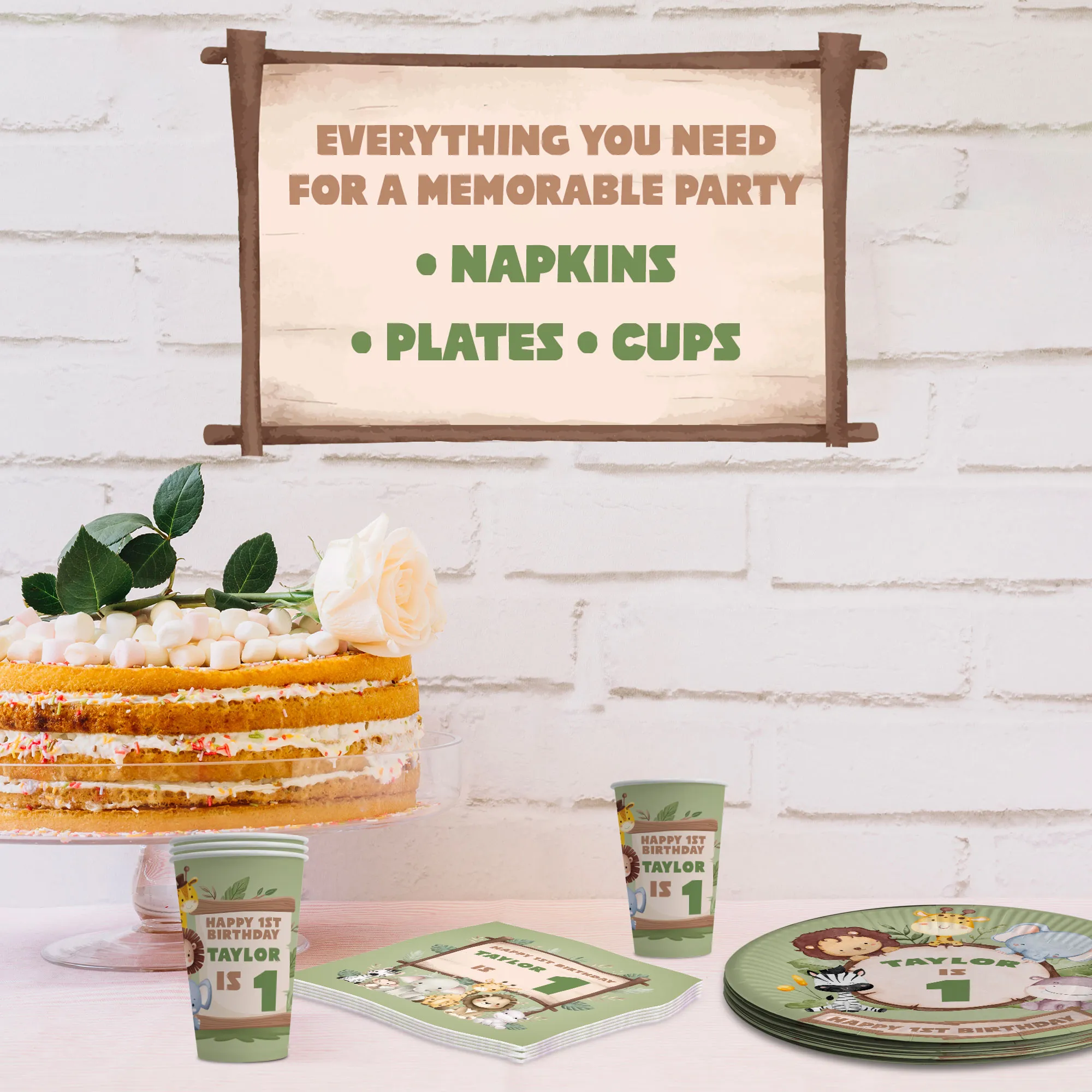 Jungle Kids Party Set image 5